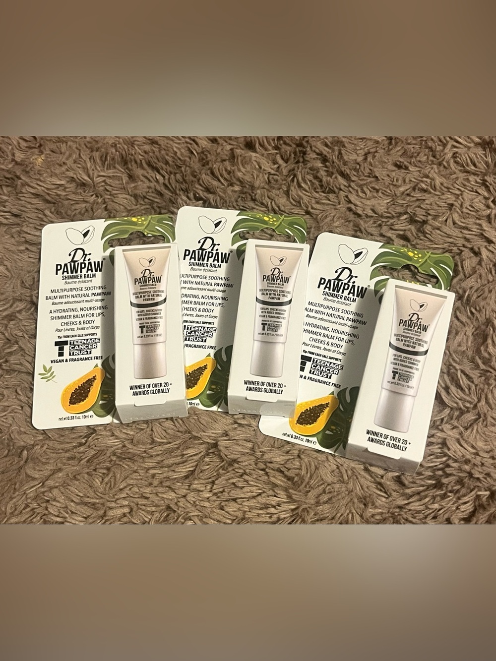 Dr. Pawpaw Shimmer Balm ~ Multipurpose Soothing Balm for Lips & Cheeks (3)